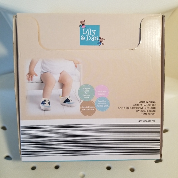 Baby Boy Shoes - Lily & Dan Baby's 1st Blue Shoes size 6-12 m - Picture 7 of 7